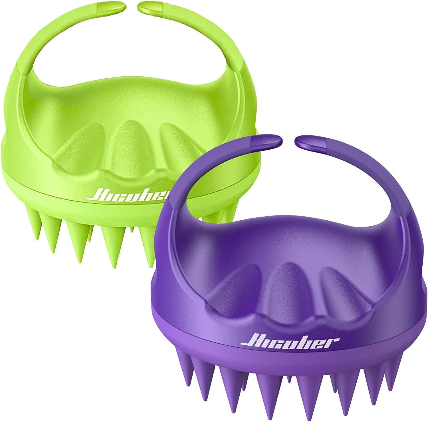 Brand New -- Hicober Scalp Massager Scrubber Shampoo Brush Head Exfoliator 2 Pcs