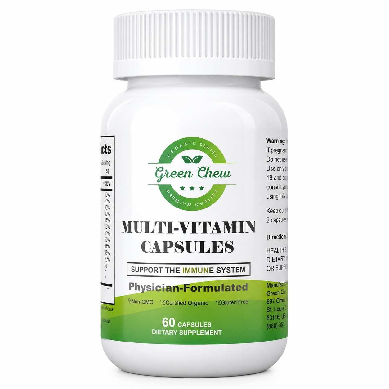 Green Chew Multivitamin Capsules – Dietary Supplement
